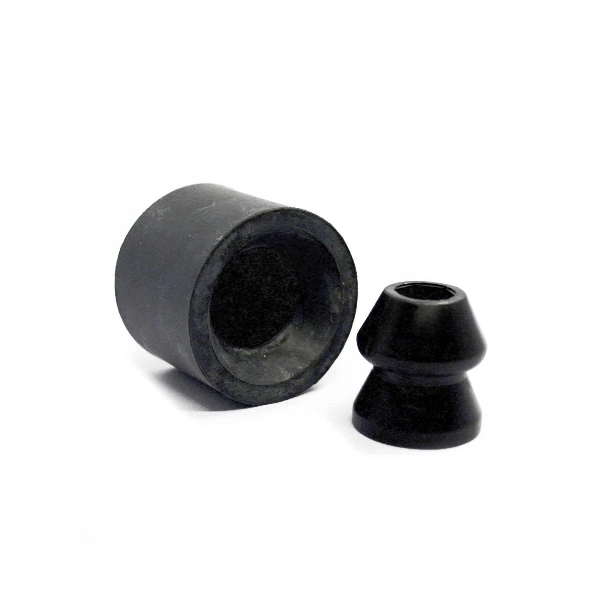 2-Piece, Black Rubber Door Holdback